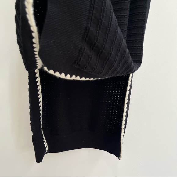 VARLEY Dwight Tank Dress Sleeveless Crochet Knit Black Size Small - Picture 10 of 16